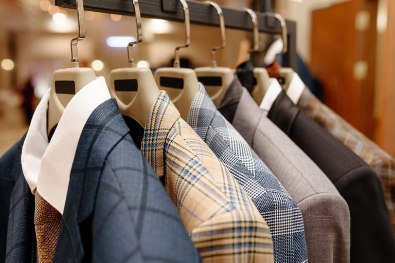 Colorful suits collection